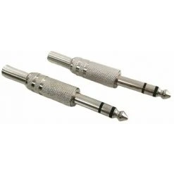 5pcs Jack Prise Jack 6,35mm Male à Souder Stéréo Fiche Male Connecteur Soudure 100% Métal,Yeurié -Soudure à l'arc Soldes 68351849 5